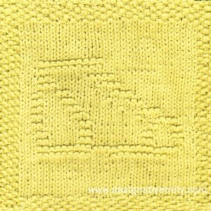 Baby's First Shoe Knit Dishcloth Pattern