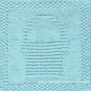Beach Pail Knit Dishcloth Pattern