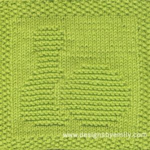 Bowling Pin and Ball Knit Dishcloth Pattern