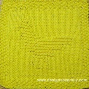 Chicken Knit Dishcloth Pattern