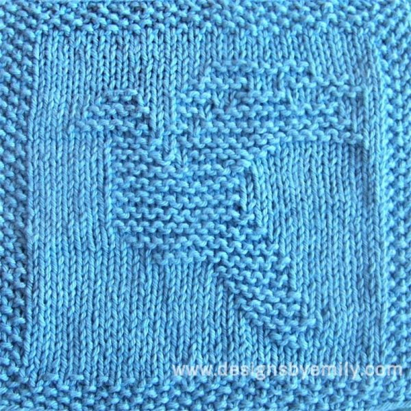 Dove in Flight Knit Dishcloth Pattern
