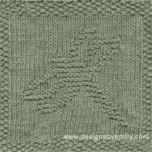 Dragonfly Knit Dishcloth Pattern