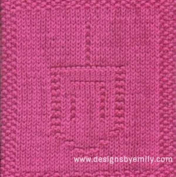 Dreidel Knit Dishcloth Pattern