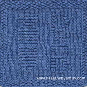 Father's Day Tie Knit Dishcloth Pattern