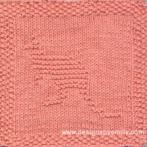 Kangaroo Knit Dishcloth Pattern