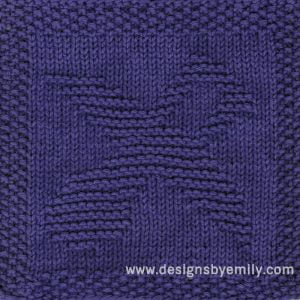 Pacifier Knit Dishcloth Pattern