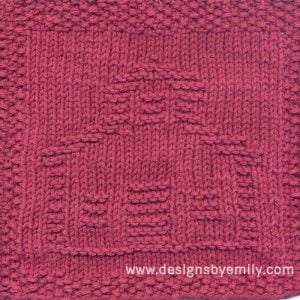 Schoolhouse Knit Dishcloth Pattern