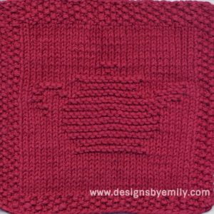 Teapot Knit Dishcloth Pattern